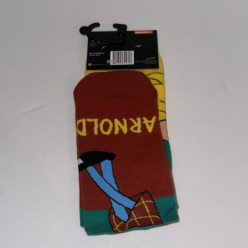 NWT ODD SOX X NICKELODEON Crew Socks - Picture 2 of 2